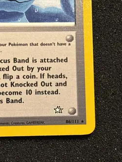 Pokemon TCG Focus Band 86/111 Neo Genesis NM+ - Image 4