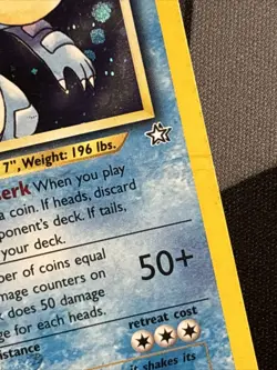 Pokemon TCG Neo Genesis Feraligatr 4/111 Holo Card Heavy Played - Image 2