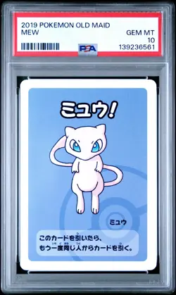 2019 POKEMON OLD MAID MEW PSA 10 - Image 1