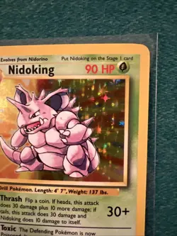 Pokemon Nidoking Base Set Unlimited 11/102 NM Near Mint - Image 2