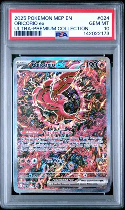 2025 POKEMON MEP PROMO ULTRA-PREMIUM COLLECTION #024 ORICORIO EX PSA 10 - Image 1