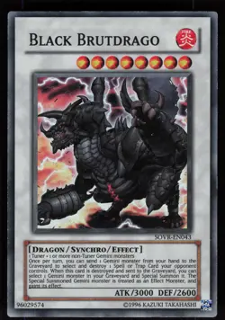 Black Brutdrago SOVR-EN043 Super Rare Yu-Gi-Oh - Image 1