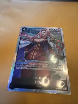 Hina ST19-004 SR ONE PIECE Tcg Card Game NM Black - Image 1