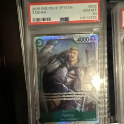 Tashigi OP10-032 Royal Blood Foil Super Rare PSA 10 2025 One Piece CCG EN - Image 1