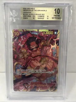 One Piece Beckett Pristine10 Gol D Roger Emperors In New World OP09-118 Japanese - Image 1