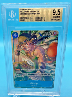 One Piece - Usopp OP03-041 Alt Art - Pillars of Strength - BGS 9.5 - Image 1