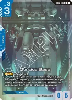 Corsica Base Alternate Art Foil - ST02-016 C+ NM - Gundam TCG Card Game - Image 1