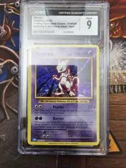 Pokemon Mewtwo 014/034 Trading Card Game Classic CGC 9 Holo Pokemon TCG Card - Image 1