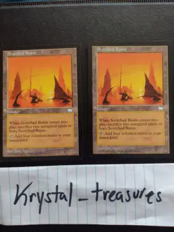 MTG 2x Scorched Ruins "Weatherlight" (LP) Magic the Gathering Card Land TCG - Image 2