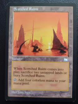 MTG 2x Scorched Ruins "Weatherlight" (LP) Magic the Gathering Card Land TCG - Image 5