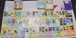 semi vintage pokemon card lot MP/DMG Holos and rares,c,un 200+ - Image 2