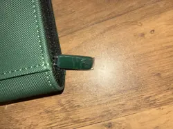 Vault X 9 Pocket Zip Binder Green 360 Cards Side Loading - Image 3