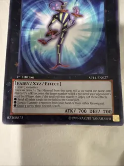 YuGiOh! NUMBER 7: LUCKY STRAIGHT - M/NM - SP14-EN027 - Starfoil Rare - Image 3