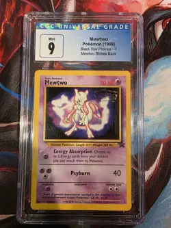 CGC 9 Mewtwo Movie Promo Mewtwo Strikes Back 1999 Pokemon Card #3 - Image 1