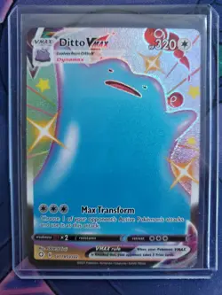 DITTO VMAX - Shiny SV119/SV122 Shining Fates - Raw Pokemon Card - NM - Image 1