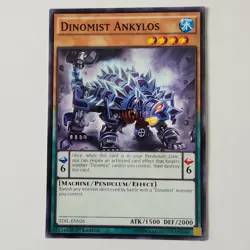 Dinomist Ankylos - TDIL-EN026 - MP - Common - 1st ed - Yugioh - Image 1