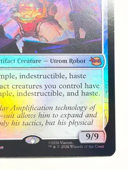 (1) FOIL Krang, Utrom Warlord Trading Card (M #0175, 2026 Viacom) MTG TMNT WotC - Image 4