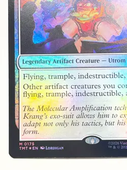 (1) FOIL Krang, Utrom Warlord Trading Card (M #0175, 2026 Viacom) MTG TMNT WotC - Image 5