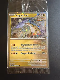 Raging Bolt 111/142 Stellar Crown Best Buy Sealed Promo Pokemon Card Stamped - Image 1