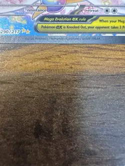 Mega Dragonite EX Full Art Holo Rare 290/217 Pokemon TCG Card - Image 3