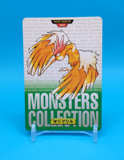 Pokemon Card Japanese - Fearow No. 022 - Bandai Carddass - Green - Image 1