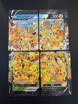 Pikachu V-Union [Set of 4] SWSH: Sword & Shield Promo Cards Holo - Image 1