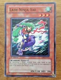 YuGiOh - Lady Ninja Yae SD8-EN011 1st Edition. Free Postage - Image 1