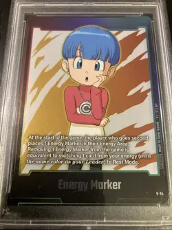 Bulma PSA 10 Dragon Ball Fusion World #E-14 Energy Marker Waifu Graded Card - Image 3