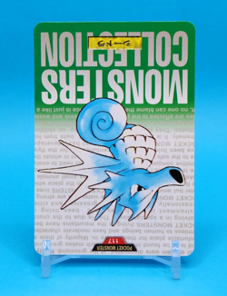 Pokemon Card Japanese - Seadra No. 117 - Bandai Carddass - Green - Image 2
