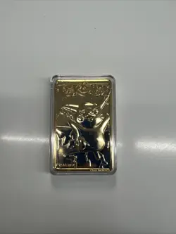 Pokemon™ Special Edition 23 karat Gold-Plated Trading Card #25 PIKACHU w/ball - Image 4