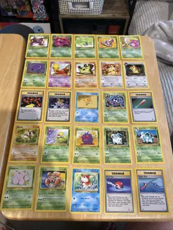 Big Vintage Pokemon 75 Card Lot No Duplicate Cards Base, JG, Fossil, Rocket Ect - Image 3
