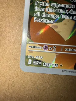 2025 Pokemon Card TCG ME01: Mega Evolution Marshadow IR 146/132 NM - Image 5