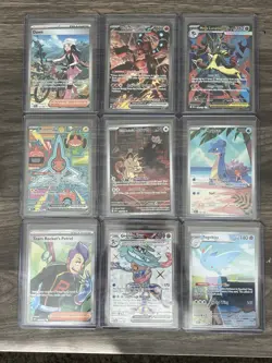 Pokemon 9 Card Lot SIR IR Dawn Volcanion Lucario Lapras Destined Rivals More NM - Image 1