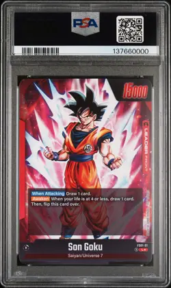 2024 DBS FUSION WORLD PREMIUM CARD COLLECTION #FS01-01 SON GOKU PSA 10 - Image 2