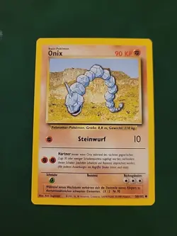 Pokemon Card GERMAN onix Base Set 56/102 Near Mint - Image 1