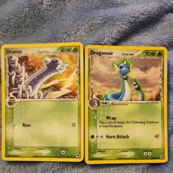 Pokemon TCG Delta Species Dratini & Dragonair Cards Lot - 2 Cards - Image 1