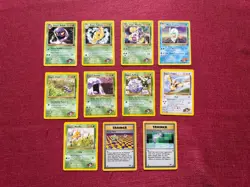 Pokemon Gym Challenge Card Lot of 11 - Set 132- w/ Trainers - Image 1
