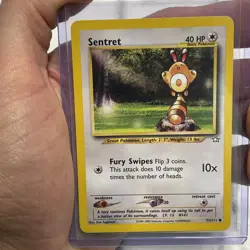 Pokemon Sentret 71/111 Common Pokemon Card NM/MT Vintage Vtg Nintendo TCG WOTC - Image 1
