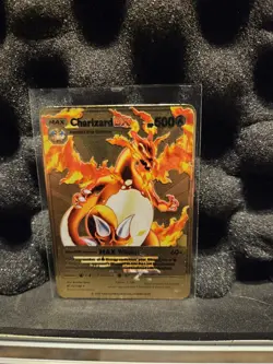 Pokemon TCG Charizard Dx Gold Metal Card Limited Edition - Image 1