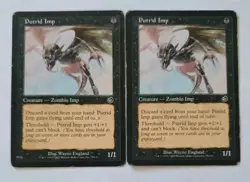 Magic The Gathering Putrid Imp 77/143 Torment 2 Card Lot - Image 1