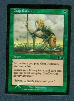 MTG Crop Rotation Urza's Legacy common Foil Unplayed Near Mint - Image 1