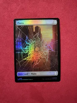 Foil Plains - MTG Magic The Gathering Marvel's Spider-Man SPM #189 Full Art - Image 1