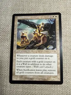 Aurification 2002 Onslaught White Rare Enchantment MTG LP+ - Image 1