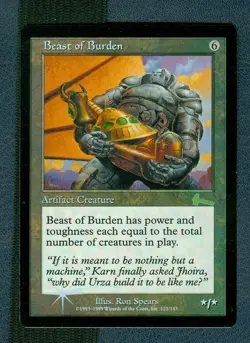 MTG Beast of Burden Urza's Legacy rare Foil Unplayed Near Mint - Image 1