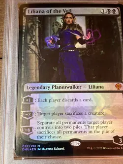 Liliana of the Veil foil - Dominaria United (DMU) Magic the Gathering PSA 9 - Image 2