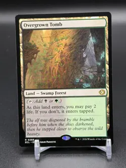 MTG Lorwyn Eclipsed ~ Overgrown Tomb 266 Rare Normal - Image 1