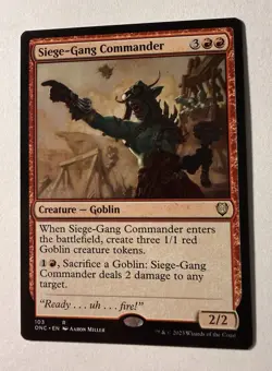 Siege-Gang Commander #103 (NM) Phyrexia All Will Be One ONC Magic MTG - Image 1