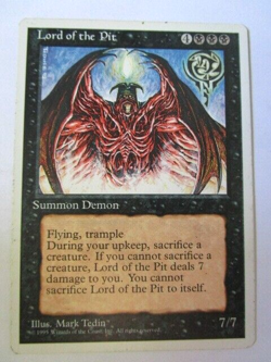 MTG Lord Of The Pit Fourth Edition Light Play!! - Image 1