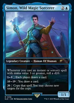 NM-Mint, English - 1 x Simon, Wild Magic Sorcerer - Foil Secret Lair Drop Serie - Image 1
