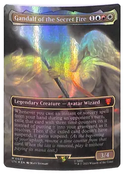 Gandalf of the Secret Fire - Borderless - Foil - 507 - LOTR (LTC) MTG - Image 1